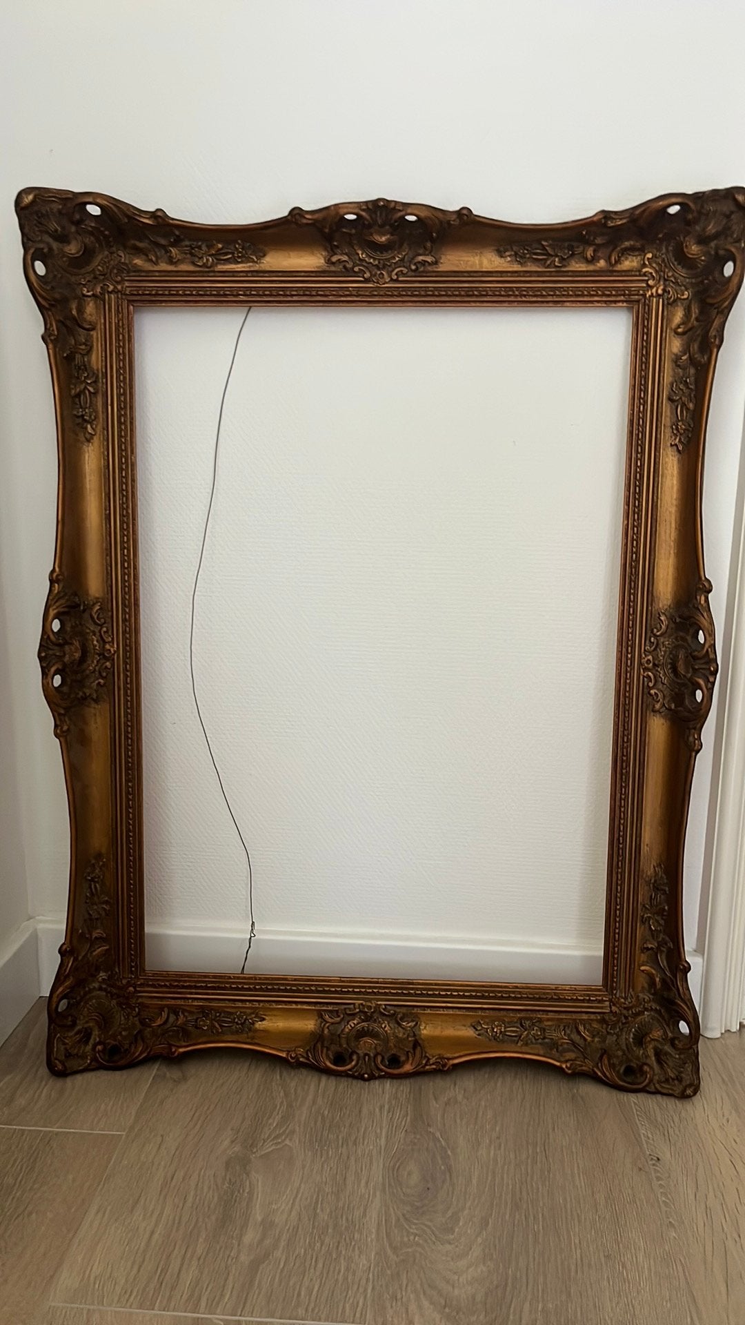 Antieke lijst goud kleurig, Ophalen, Zo goed als nieuw, Minder dan 50 cm, 50 tot 75 cm