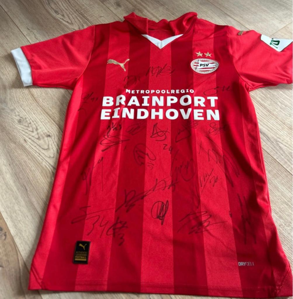 Psv shirt met handtekeningen, Maat XL, Ophalen of Verzenden, Shirt