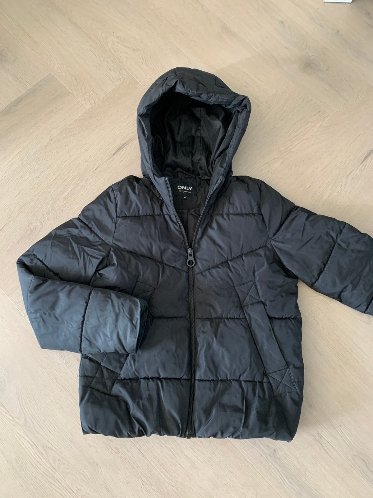 Zwarte ONLY winterjas mt S 36, Ophalen of Verzenden, Gedragen, Maat 36 (S), Zwart