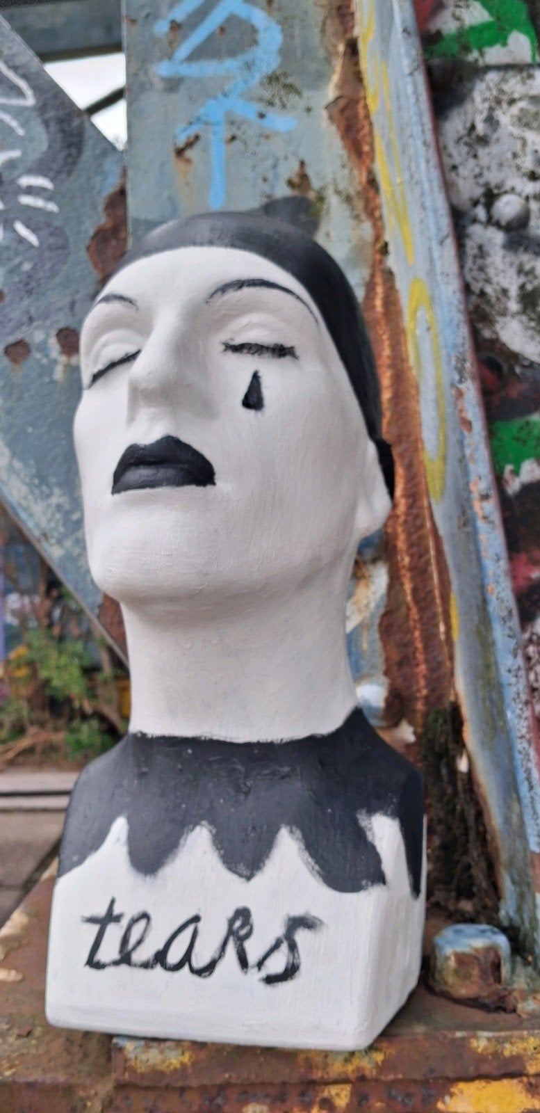Pierrot/Kunst/Art/Buste/Hoofd, Antiek en Kunst, Ophalen of Verzenden