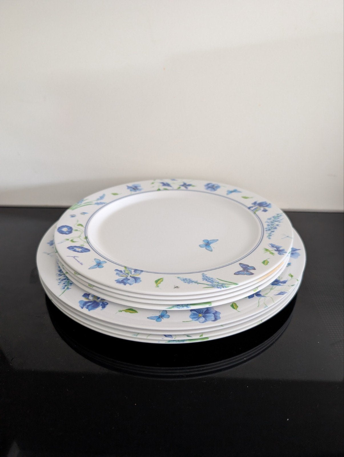 mepal borden Janneke Brinkman, 4 diner /4 ontbijt, Kunststof, Gebruikt, Mepal, Ophalen of Verzenden