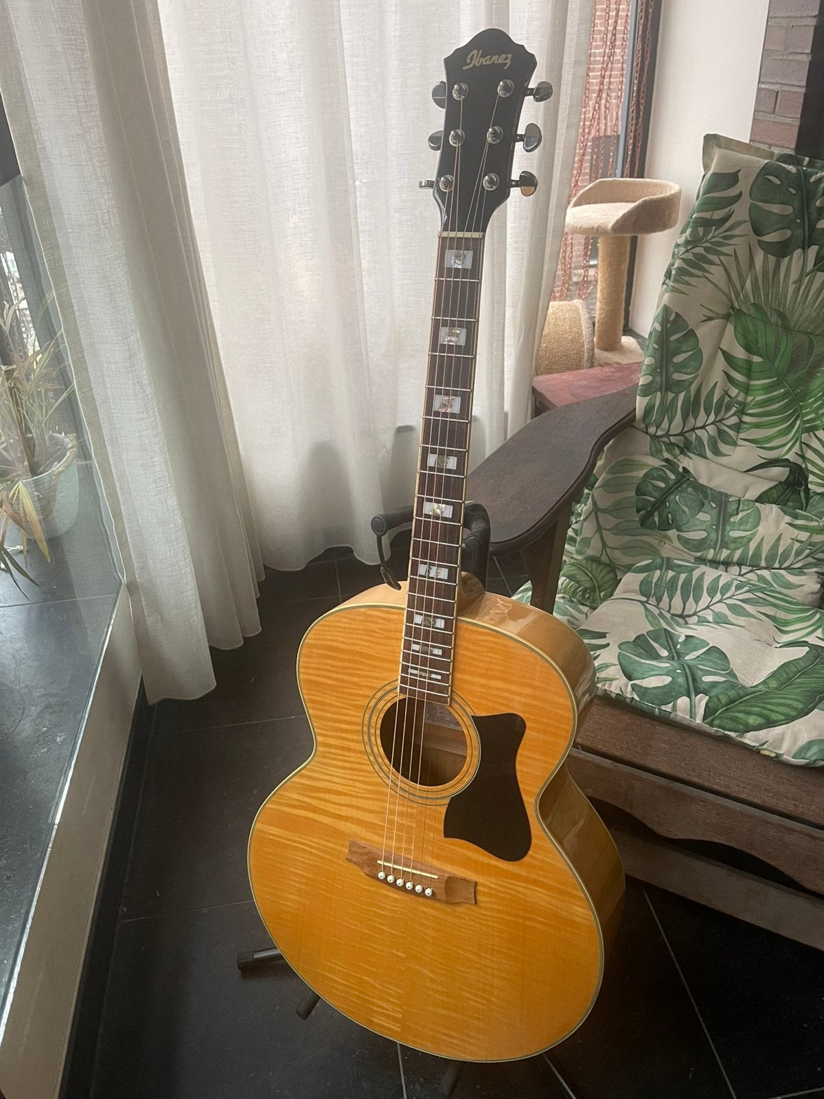 Ibanez Jumbo uit jaren ‘90, Muziek en Instrumenten, Snaarinstrumenten | Gitaren | Akoestisch, Ophalen, Gebruikt, Western- of Steelstringgitaar