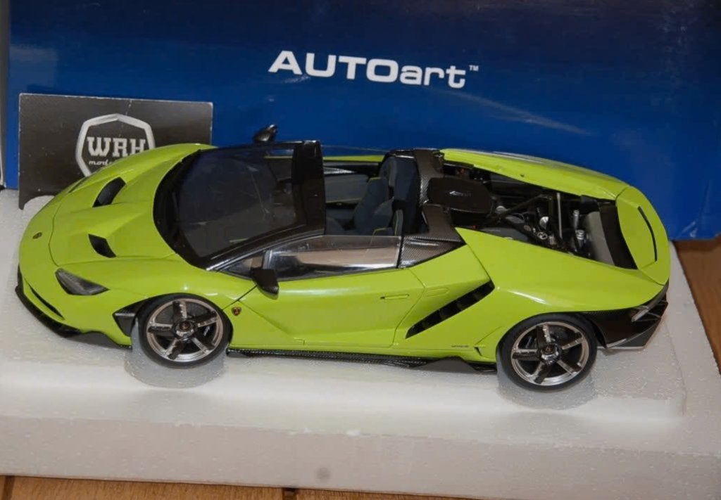 1:18 LAMBORGHINI CENTENARIO ROADSTER verde 79118 Autoart WRH, Verzenden, Zo goed als nieuw, Auto, Autoart