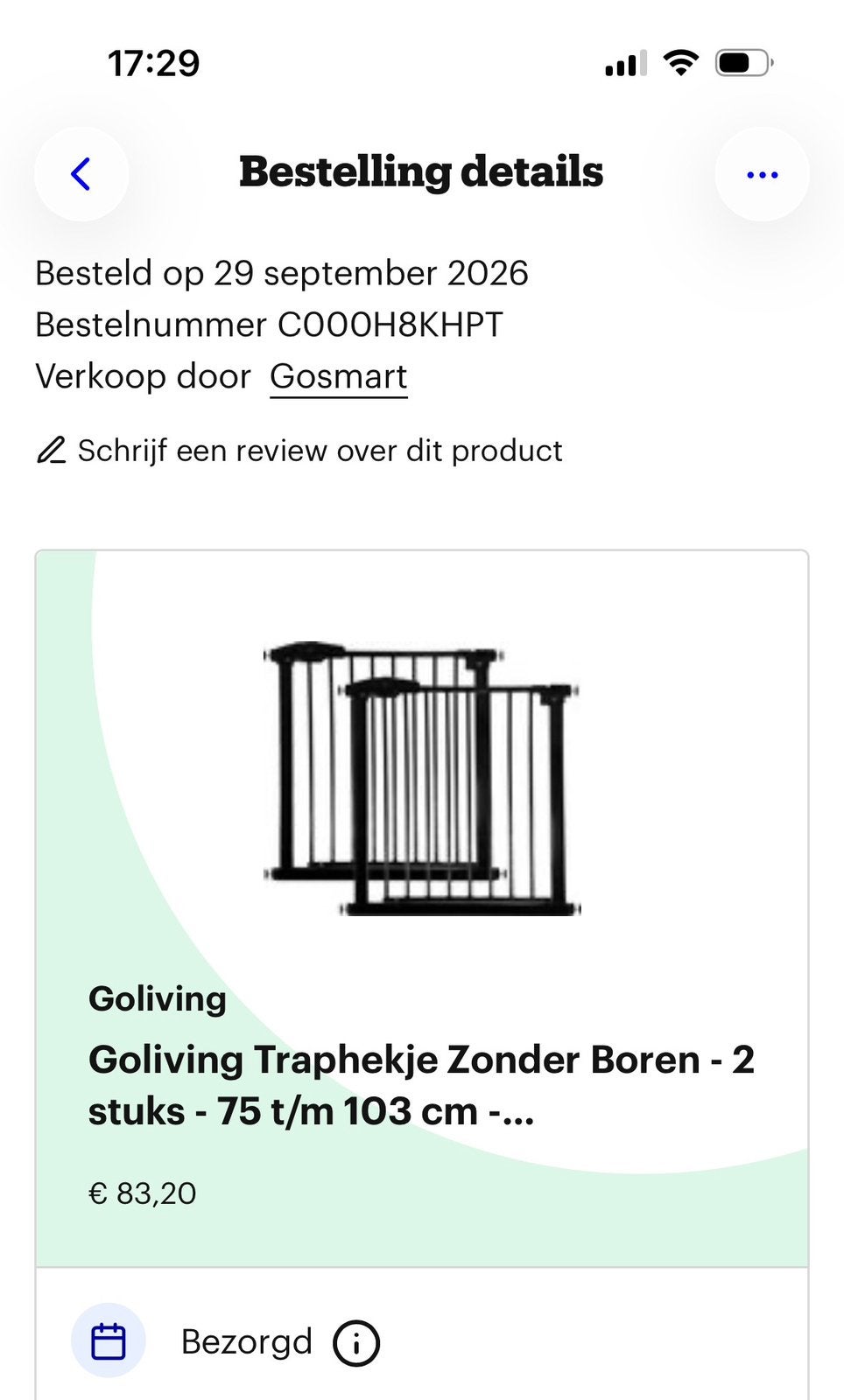 2 traphekjes;1 Nieuw in doos, 1 zonder doos, Ophalen, Nieuw, 100 tot 115 cm, Klemhekje