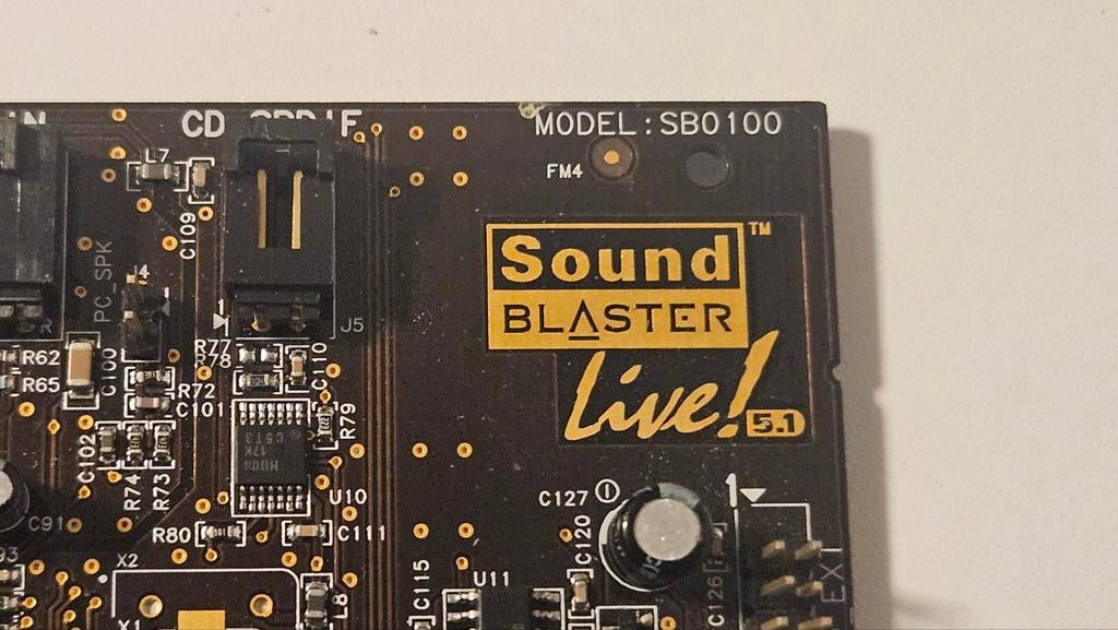 Sound Blaster Live! 5.1 SB0100 Geluidskaart Getest & Werkend, Computers en Software, Ophalen of Verzenden, Gebruikt, Intern, Creative