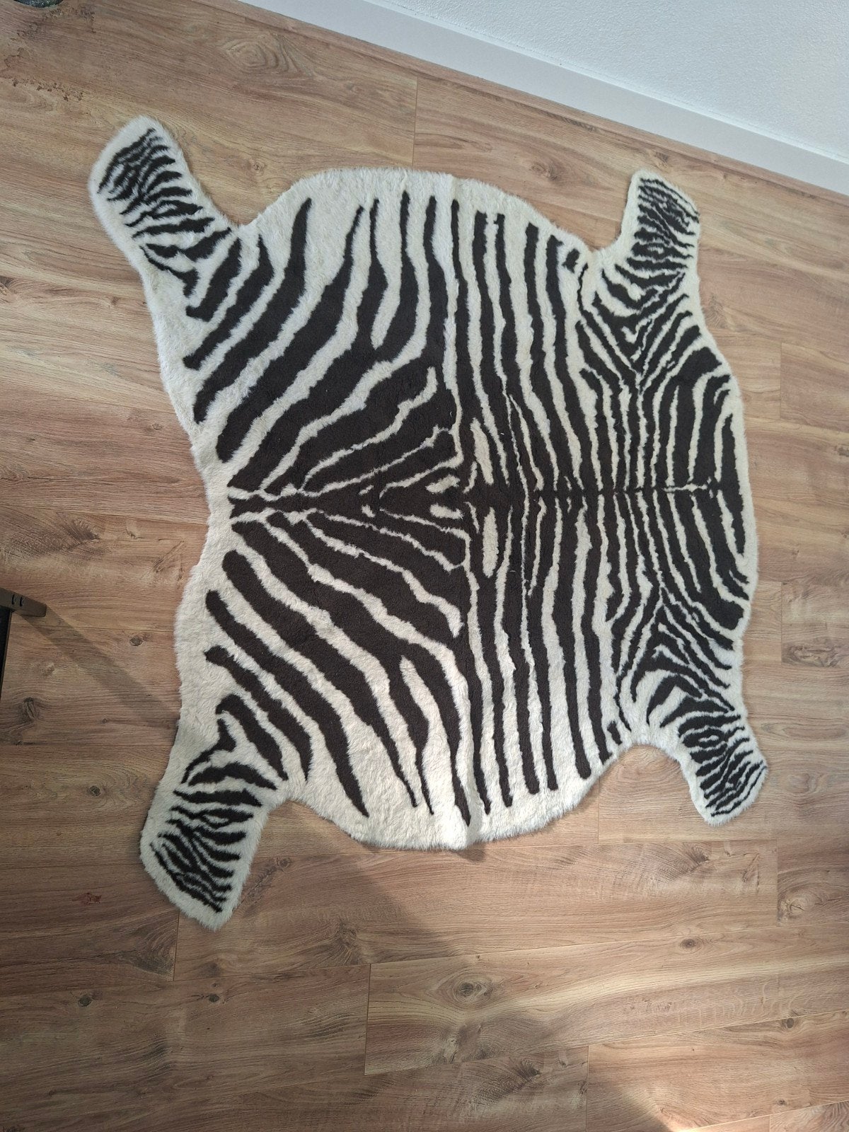 Ikea Zebraprint Vloerkleed - Zo goed als nieuw, Modern, Speels, Afrikaans, 100 tot 150 cm, Ophalen of Verzenden, Zo goed als nieuw