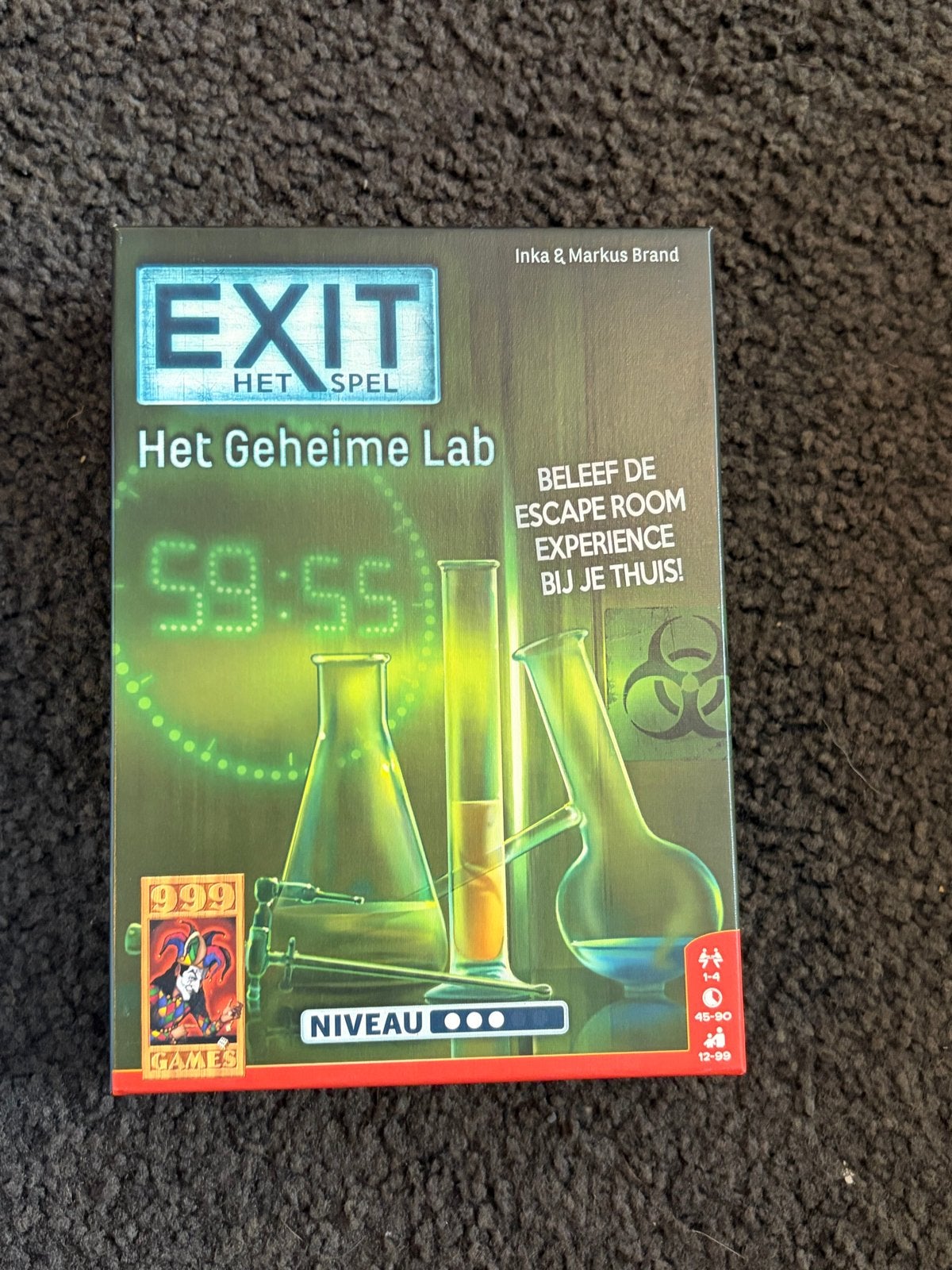 EXIT Het Geheime Lab, Een of twee spelers, Ophalen, Gebruikt
