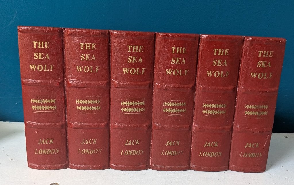 Vintage opbergbak boeken The Sea Wolf Jack London, Antiek en Kunst, Curiosa en Brocante, Ophalen of Verzenden