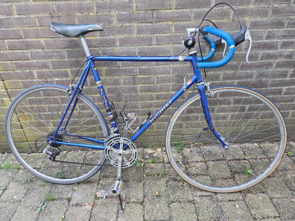 Vintage Nishiki Roadmaster racefiets, frameschakeling, Gebruikt, Velgrem, 57 tot 61 cm, Ophalen