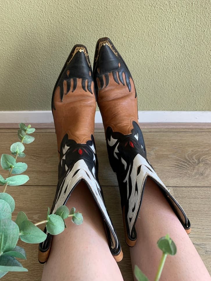 Don Quijote cowboylaarzen 42 43 western boots, Hoge laarzen, -, Ophalen of Verzenden, Zo goed als nieuw