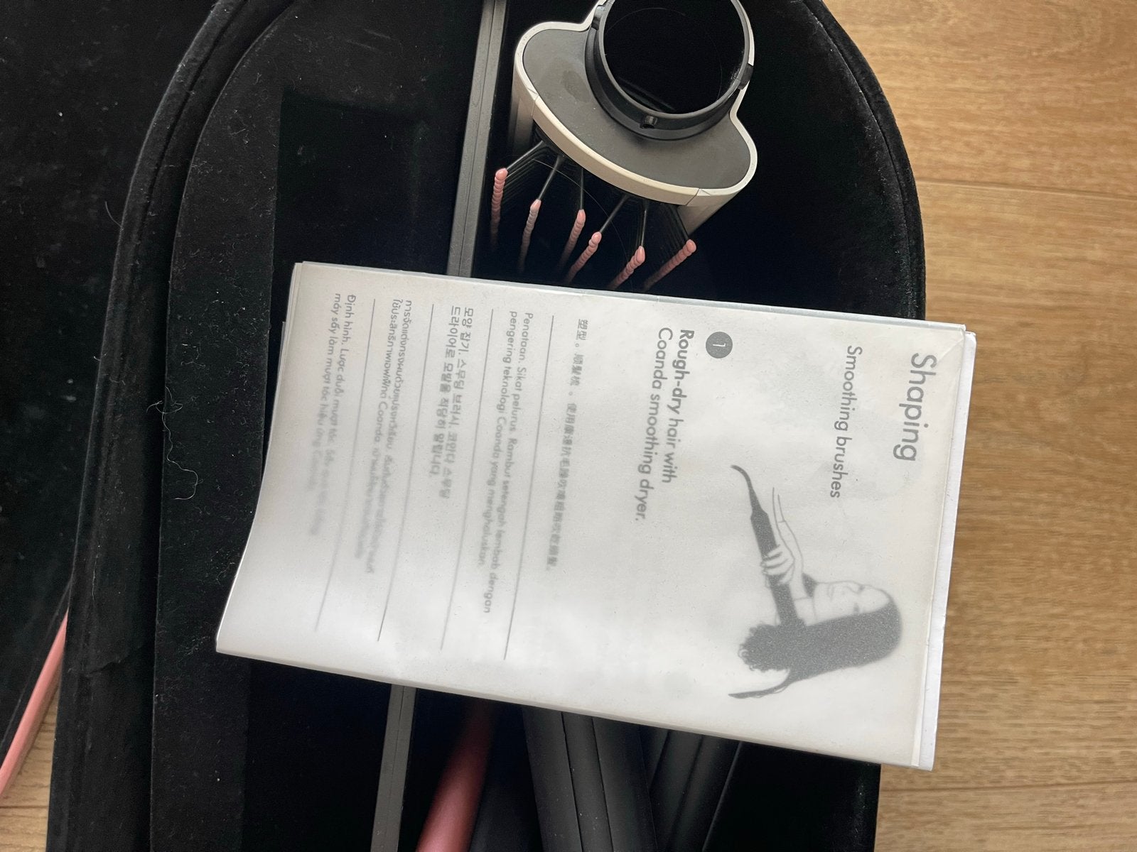 Dyson Airwrap Long in Rosé/Nikkel doos en accessoires, Ophalen of Verzenden, Zo goed als nieuw, Haarverzorging
