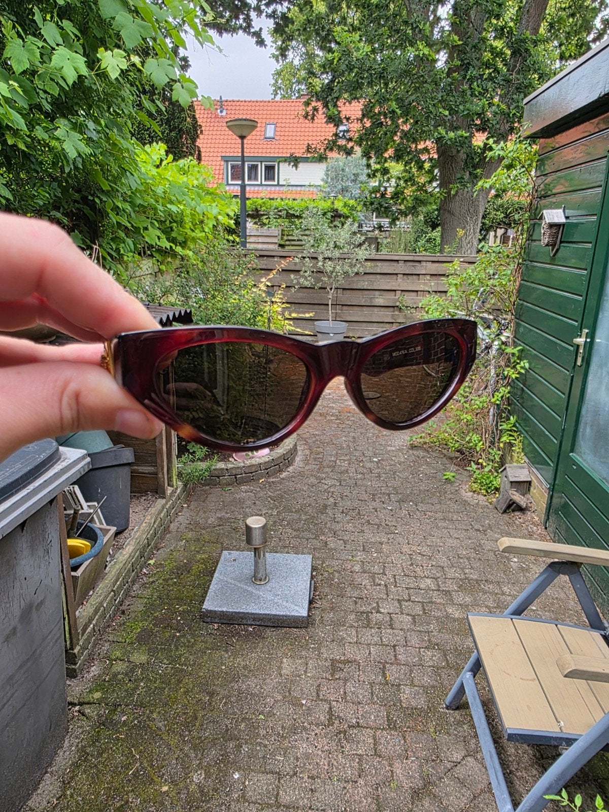 Vintage Gianni Versace Zonnebril, Zonnebril, Bruin, Gianni Versace, Ophalen of Verzenden