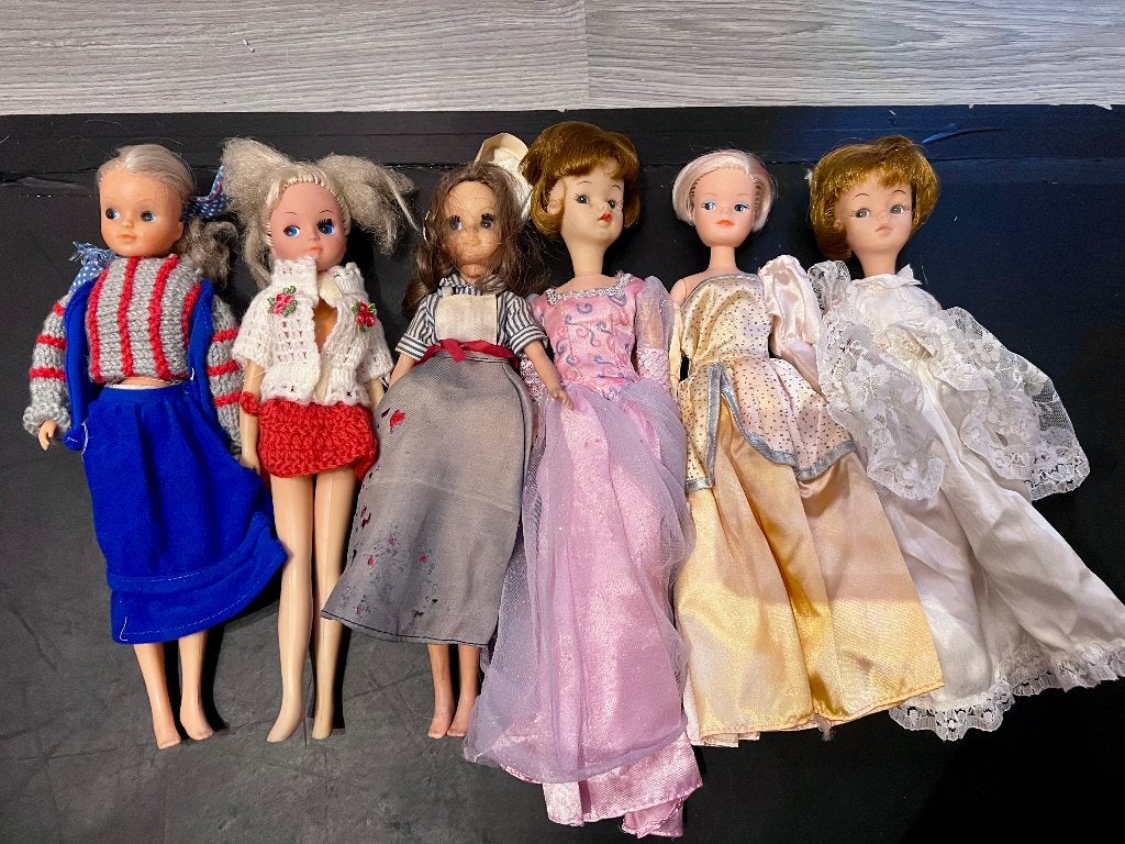 Vintage Camay Sindy Fleur Barbies 60s barbiepoppen poppen, Verzamelen, Poppen, Ophalen of Verzenden, Gebruikt, Fashion Doll