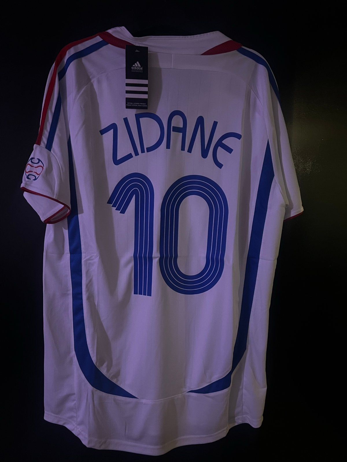 Retro Frankrijk Voetbal Shirt Zidane Maat M (WK 2006  model), Maat 48/50 (M), Wit, Ophalen of Verzenden, Voetbal