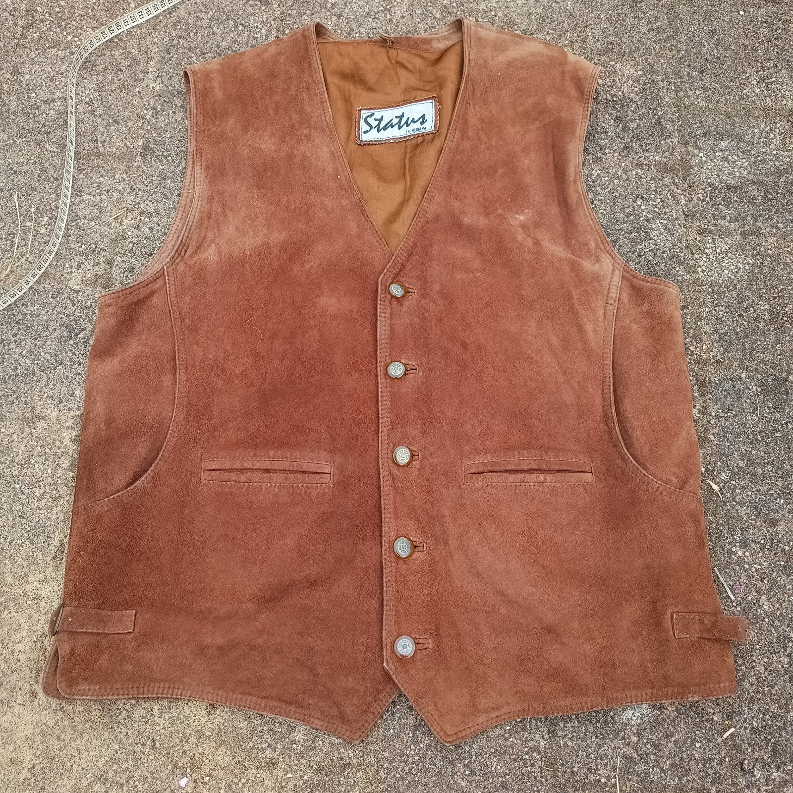 Tiroler 54 trachten gilet leer, Kleding | Heren, Carnavalskleding en Feestkleding, Ophalen of Verzenden, Maat 52/54 (L)