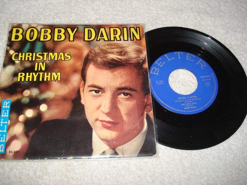 Bobby Darin  EP   Christmas in Rhythm      Kerst  Orgineel, EP, Ophalen of Verzenden, Zo goed als nieuw, Pop