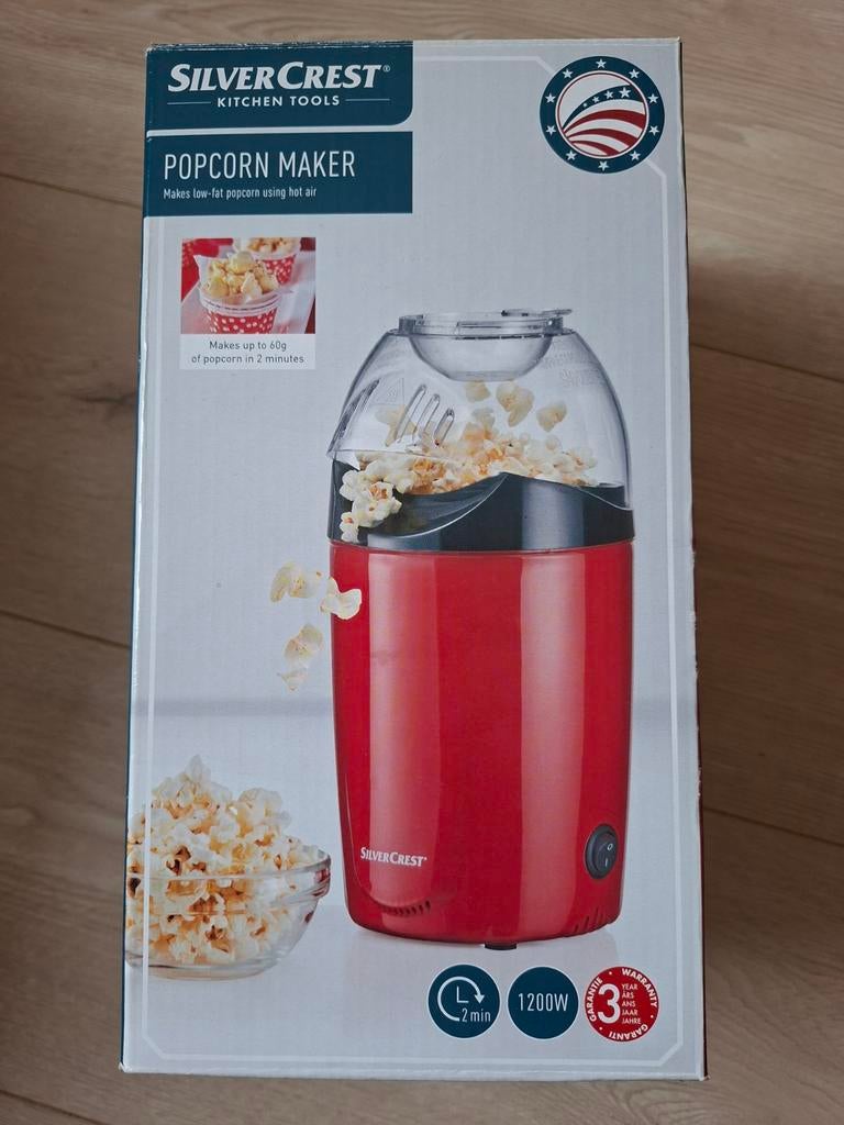 SilverCrest Popcorn Maker - Nieuw in doos, Ophalen of Verzenden, Nieuw