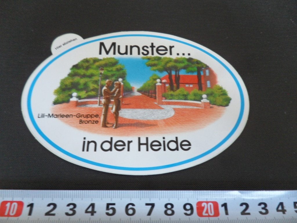 sticker münster ... in der heide lili-marleen-gruppe bronze, Ophalen, Zo goed als nieuw