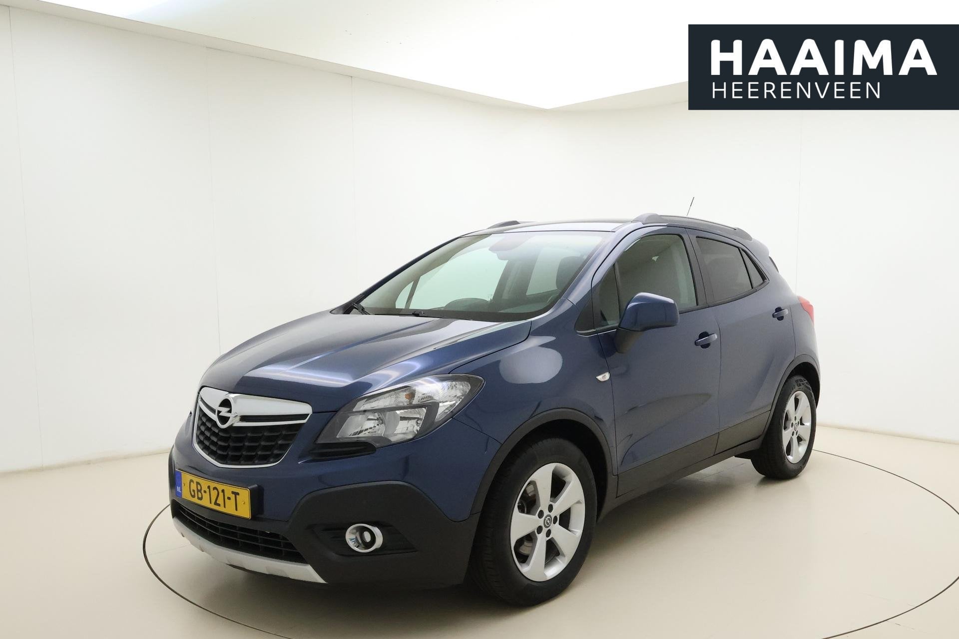 Opel Mokka 1.4 Turbo 140pk Edition | Navigatie | Trekhaak |, Stof, Gebruikt, 4 cilinders, Blauw