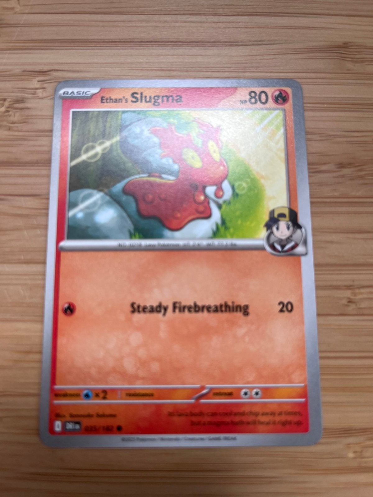Pokémon Kaart: Ethan's Slugma DRI (035/182), Ophalen of Verzenden, Zo goed als nieuw, Losse kaart