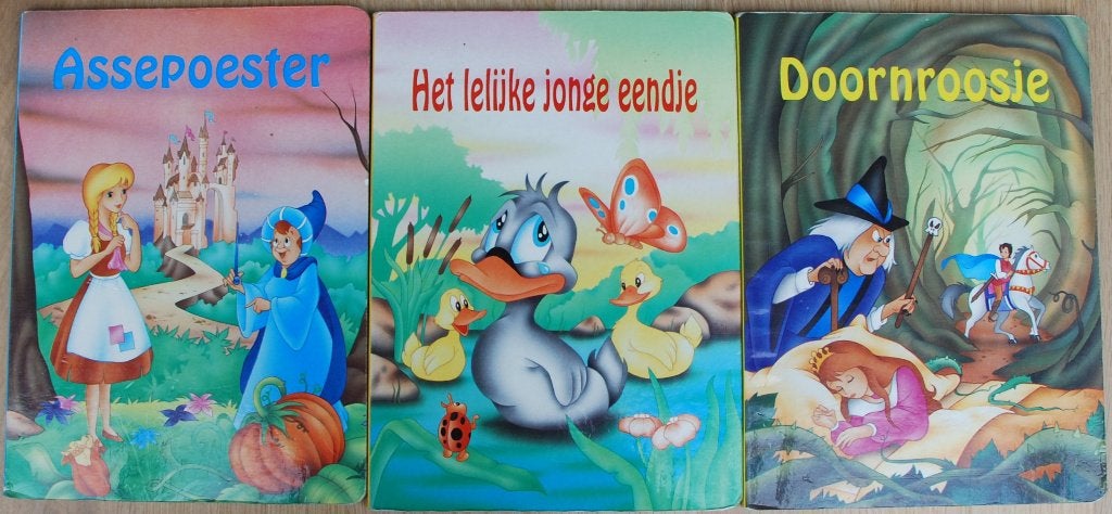 3 boeken, Assepoester, Het lelijke jonge eendje, Doornroosje, Boeken, Sprookjes en Fabels, Ophalen of Verzenden, Zo goed als nieuw