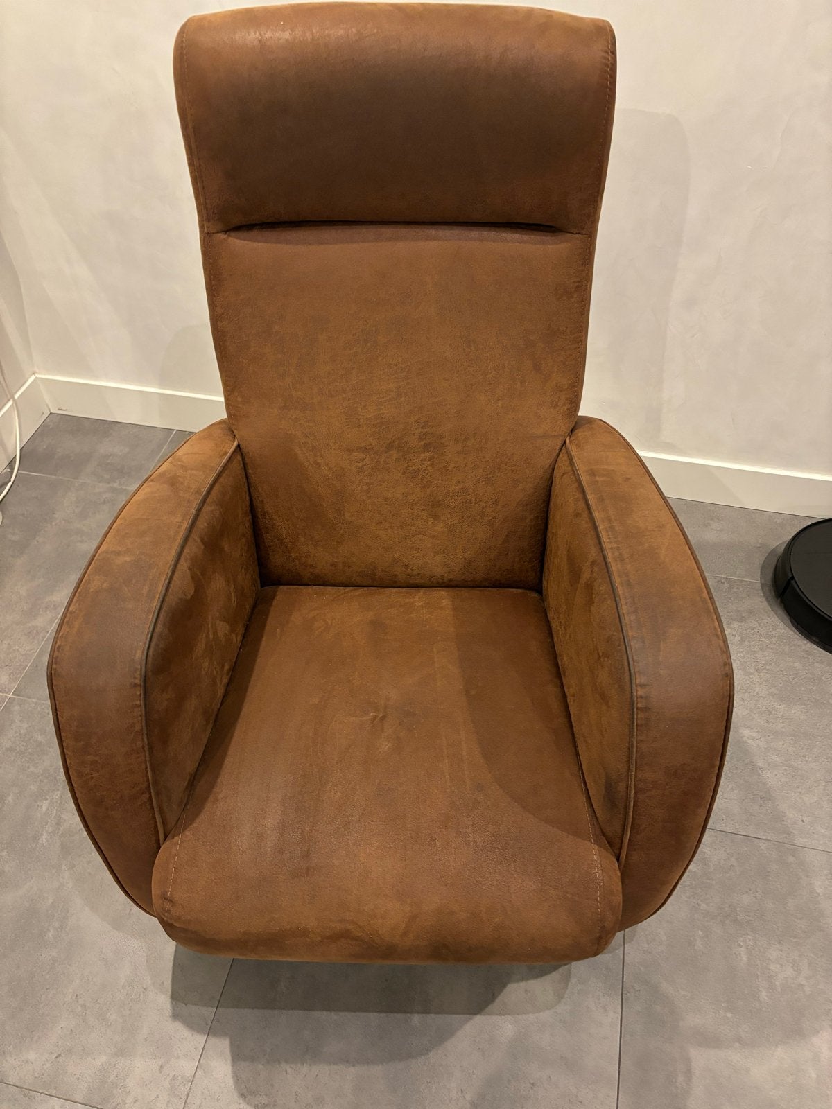 Comfortabele bruine fauteuil - Zo goed als nieuw, 75 tot 100 cm, Ophalen of Verzenden, Zo goed als nieuw, Stof