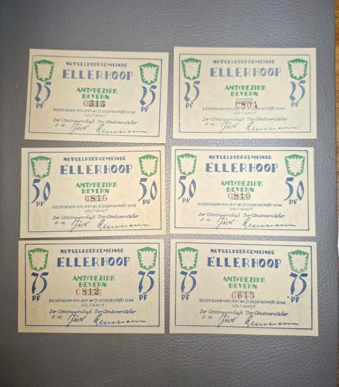 Duits Notgeld Ellerhoop Noodgeld, Ophalen of Verzenden, Duitsland