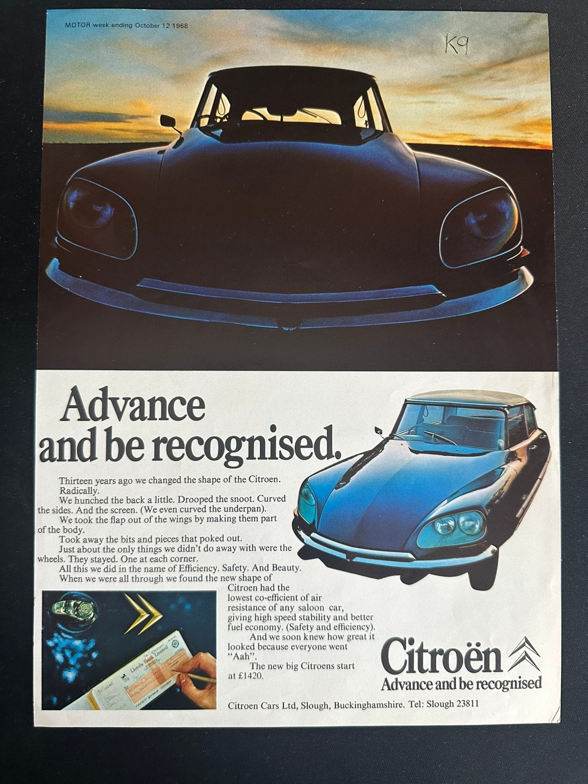 Citroen advertentie, Ophalen of Verzenden, Zo goed als nieuw, Citroën