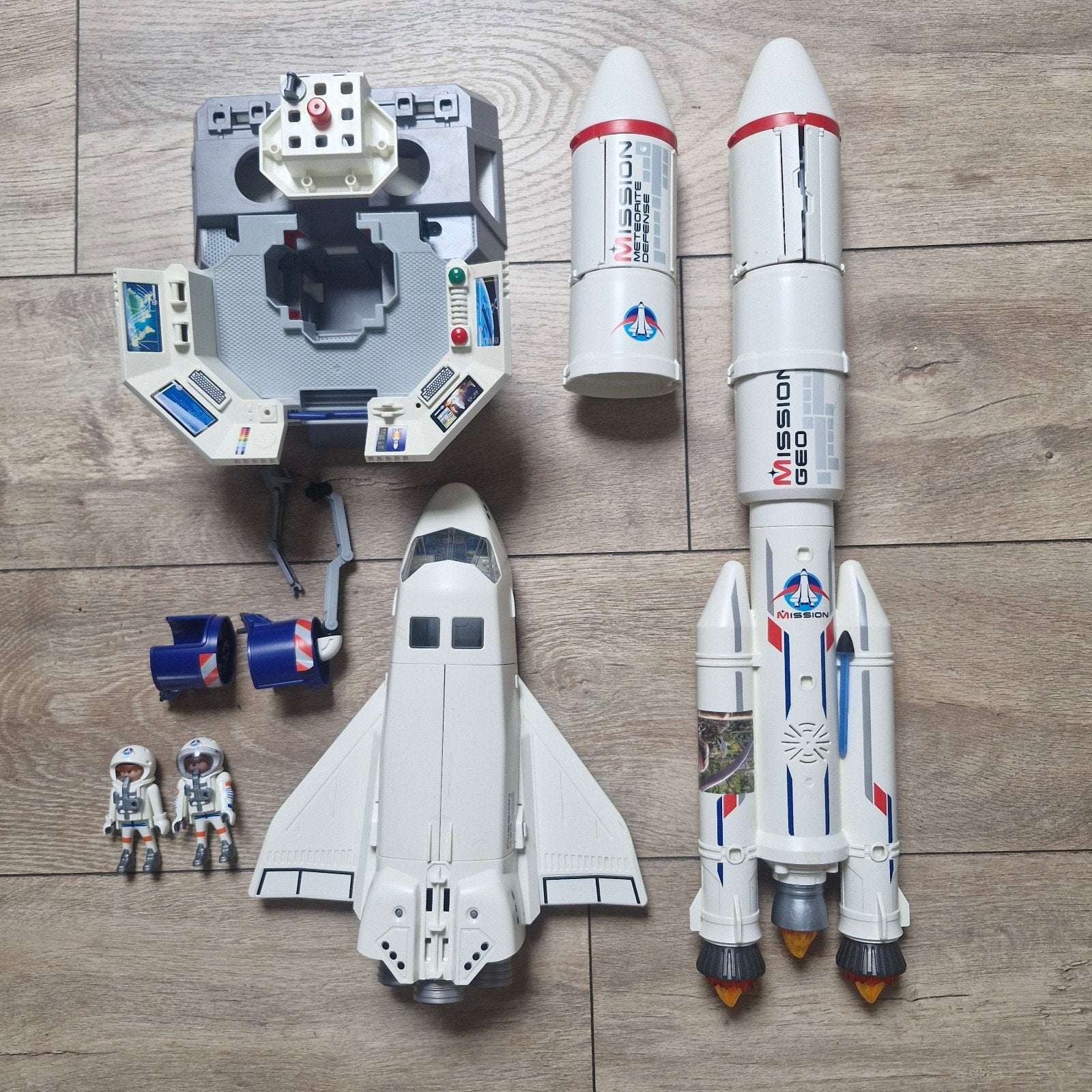 Playmobil Raket en Space Shuttle (niet compleet), Kinderen en Baby's, Speelgoed | Playmobil, Ophalen, Gebruikt, Losse onderdelen