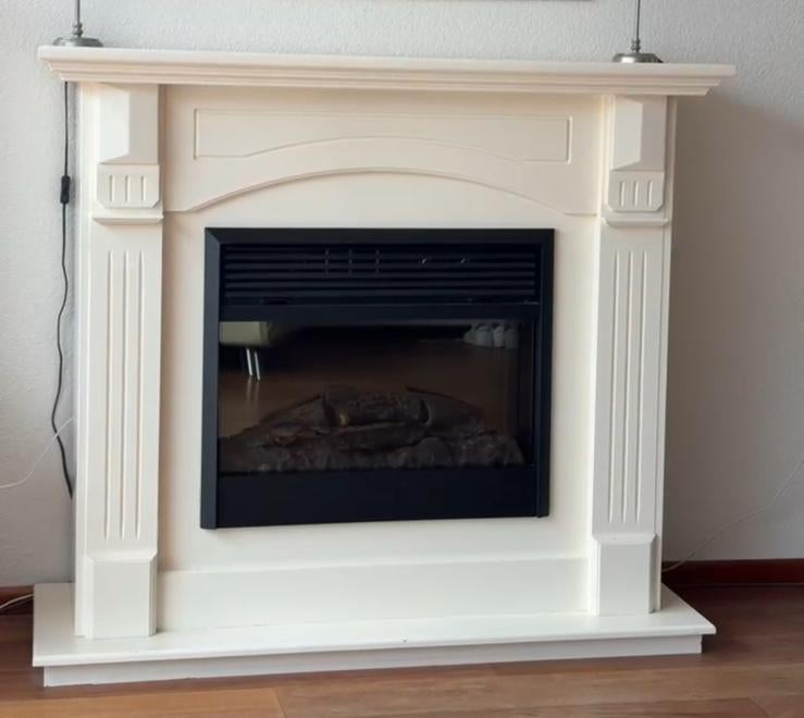 Mooie elektrische inbouwhaard, Huis en Inrichting, Haarden, Ophalen, Gebruikt, Vrijstaande haard, Elektrische haard