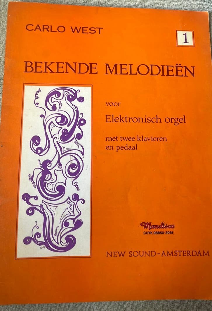 Carli West bekende melodieen voor orgel, Orgel, Gebruikt, Ophalen of Verzenden, Artiest of Componist