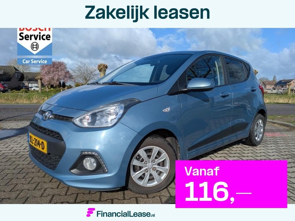 Hyundai i10 1.0I I-M. GO! I BTW verrekenbaar I Cruise I Navi, Voorwielaandrijving, Gebruikt, 31 €/maand, Blauw