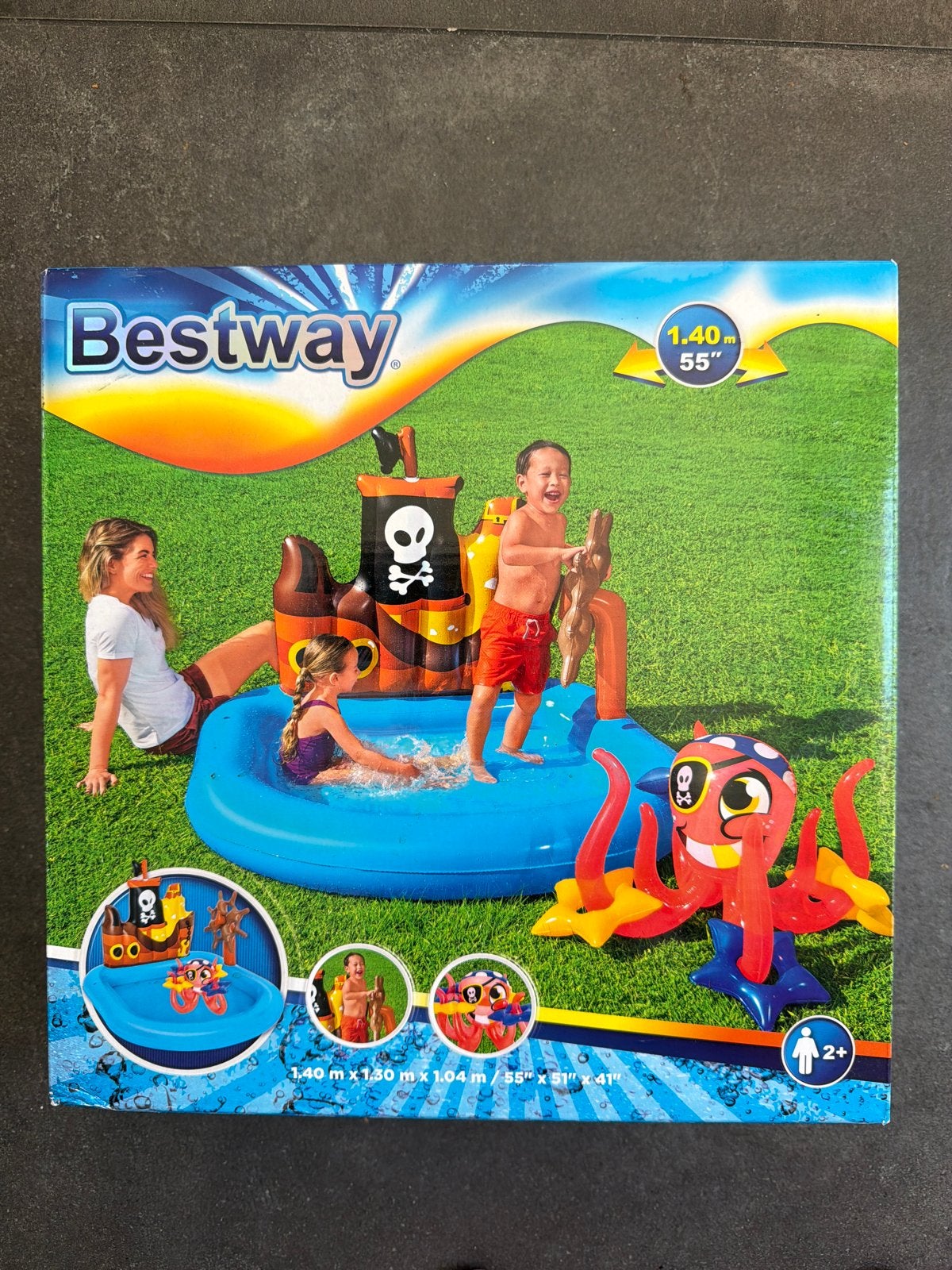 Nieuw! Bestway Peuterbad Piratenschip met Octopus, Ophalen of Verzenden, Nieuw