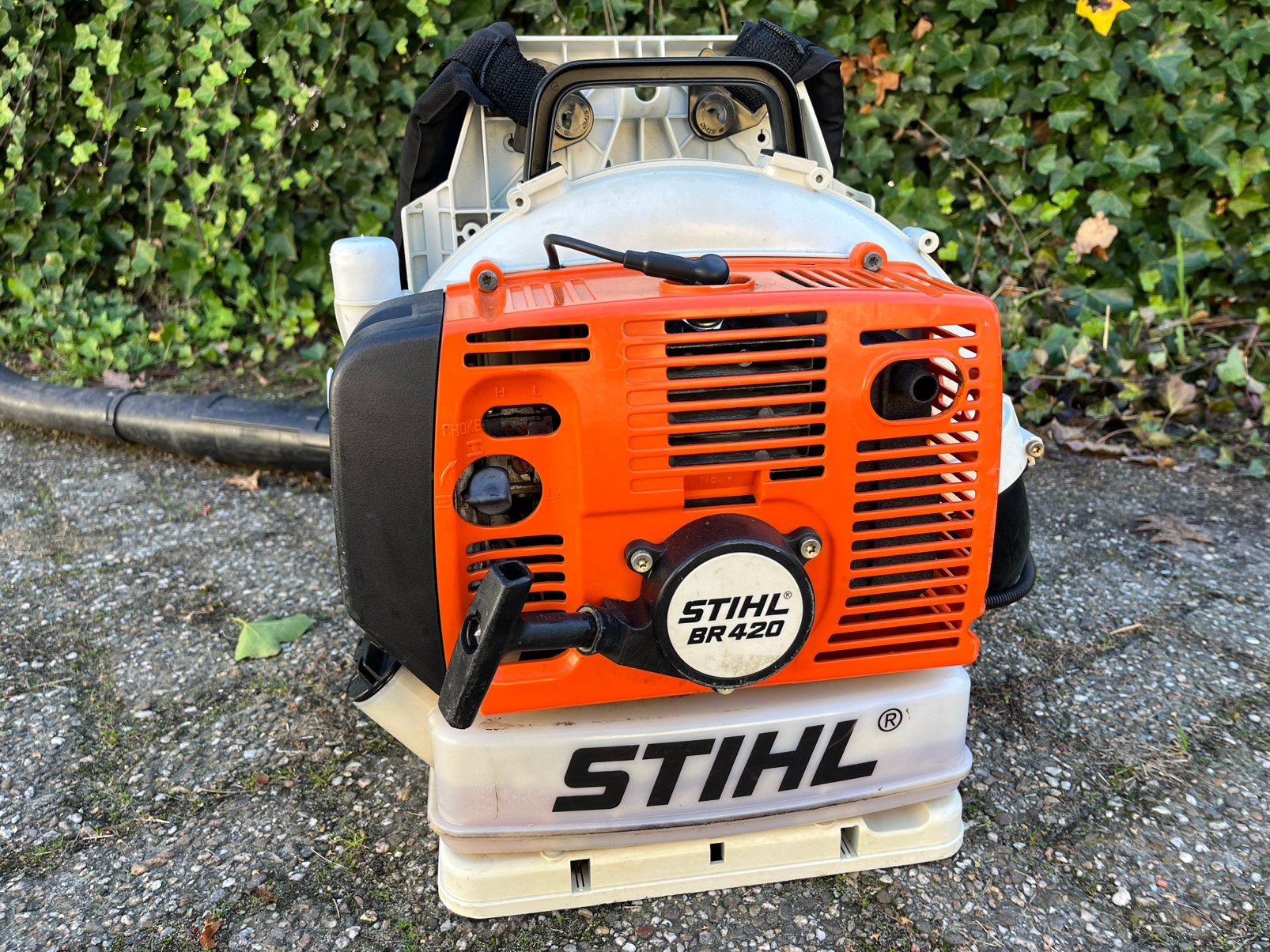 Stihl br420 bladblazer zo goed als nieuw, Ophalen, Zo goed als nieuw, Benzine