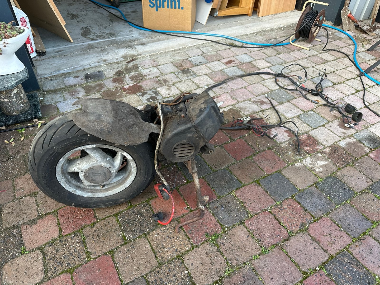 Piaggio NRG/TPH onderdelen - compleet zonder frame, Ophalen, Gebruikt, Overige typen, Piaggio