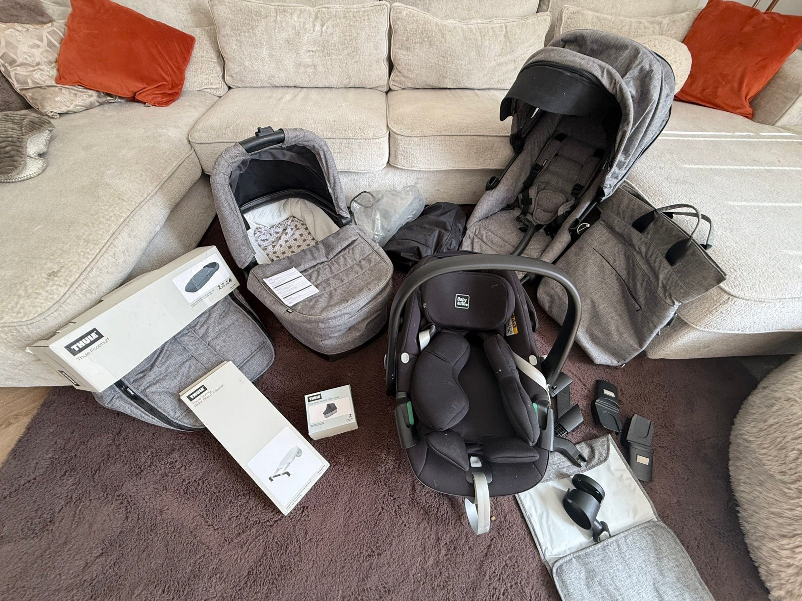 Thule duo kinderwagen, Ophalen of Verzenden, Zo goed als nieuw, Overige merken