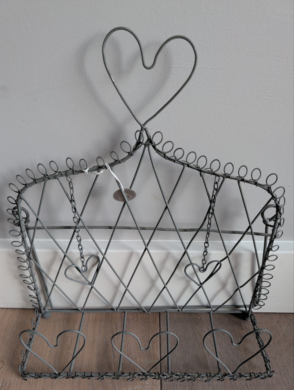 Decoratieve Kookboekhouder van Metaal met Hartjesdesign, Ophalen, Metaal, Grijs, Overige typen
