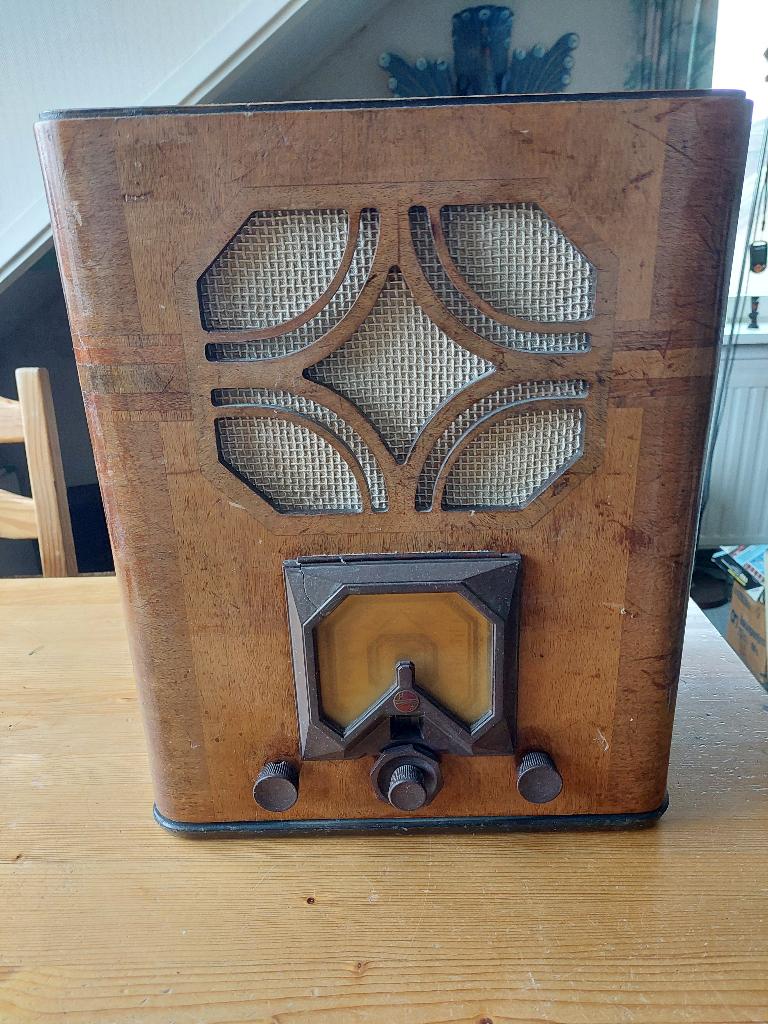 Vintage radio Philips 638AA, Ophalen, Gebruikt, Radio