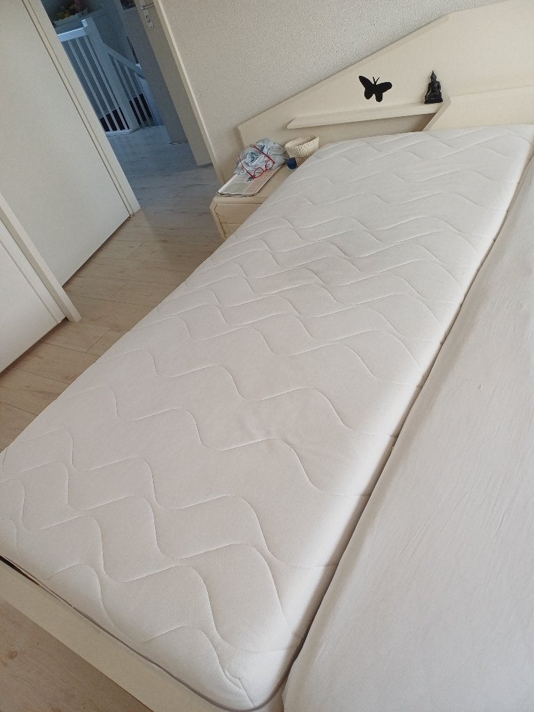 ledikant + nachtkastjes, Ophalen, Gebruikt, 100 cm of meer, Matras