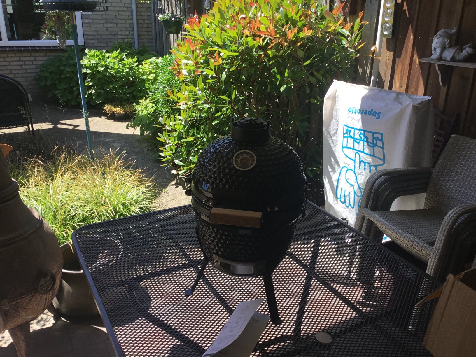Kamado Grill (Nieuw), Tuin en Terras, Buitenkeukens, Ophalen, Nieuw, Houtskool