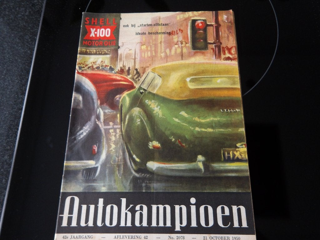 Autokampioen 21 oktober 1950 - Shell X-100 Motorolie, Algemeen, Ophalen of Verzenden, Onbekend, Gelezen