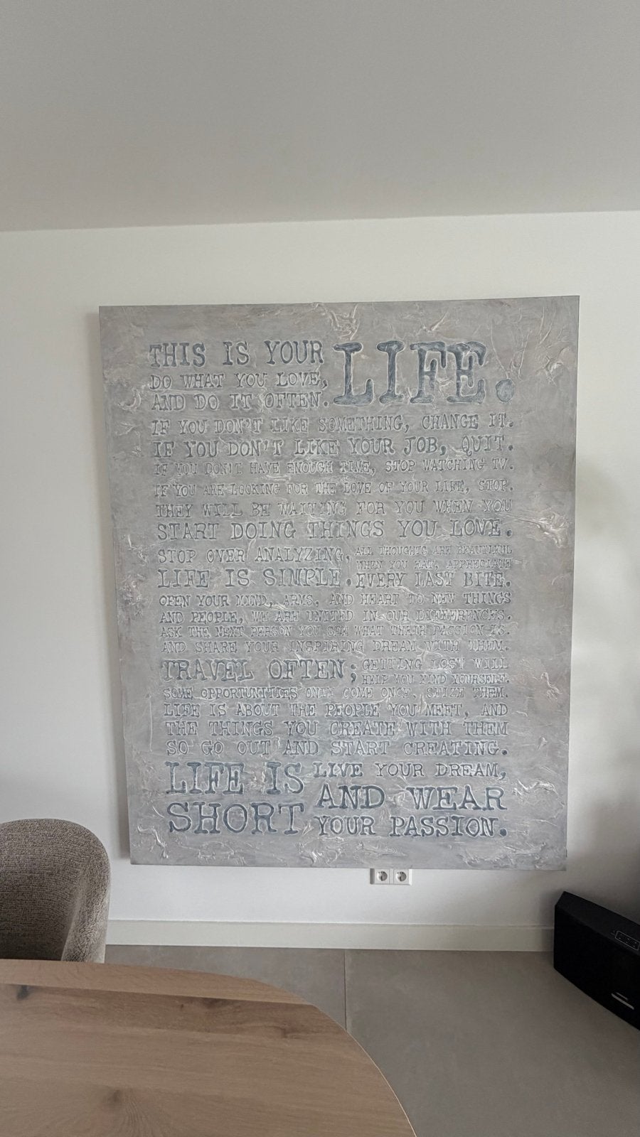 Origineel schilderij van Sabine Kleijn – “This is Your Life”, Ophalen, Oorspronkelijke maker, Zo goed als nieuw, Schilderij