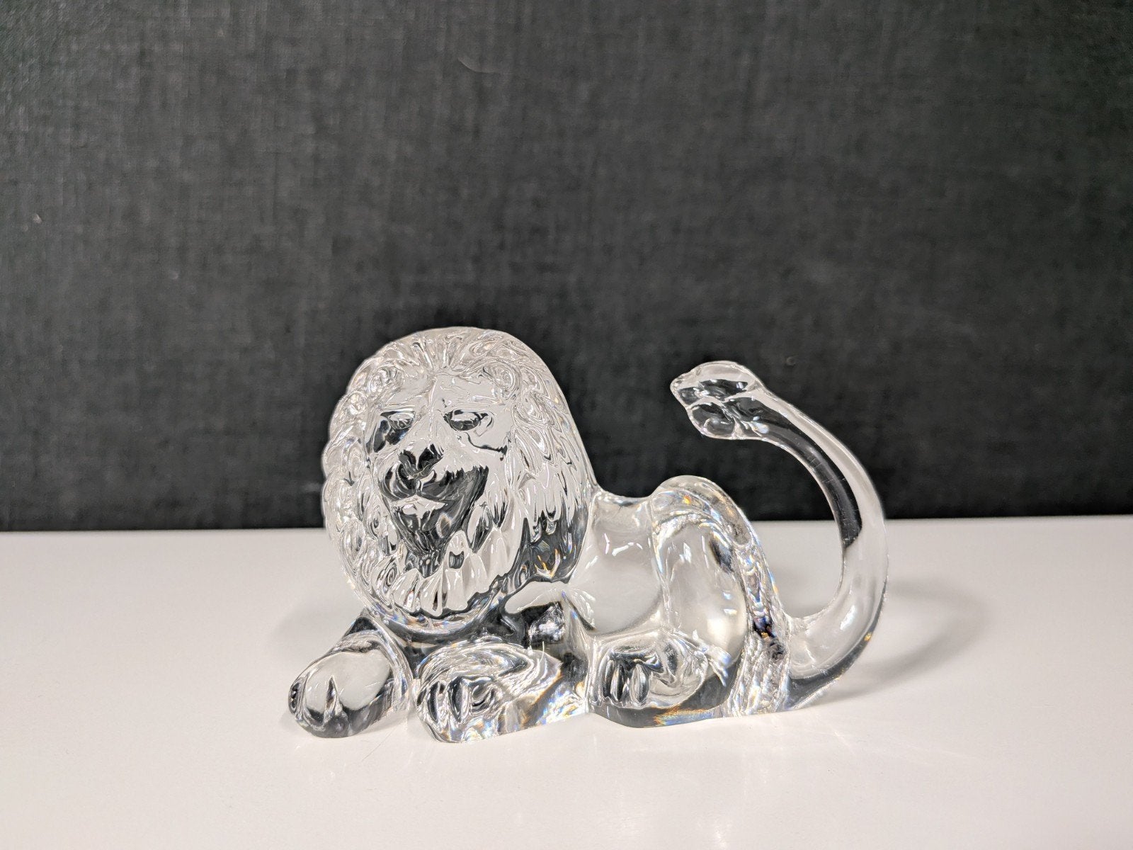 Villeroy & Boch Glazen Leeuw – Vintage, Ophalen of Verzenden, Gebruikt, Dier