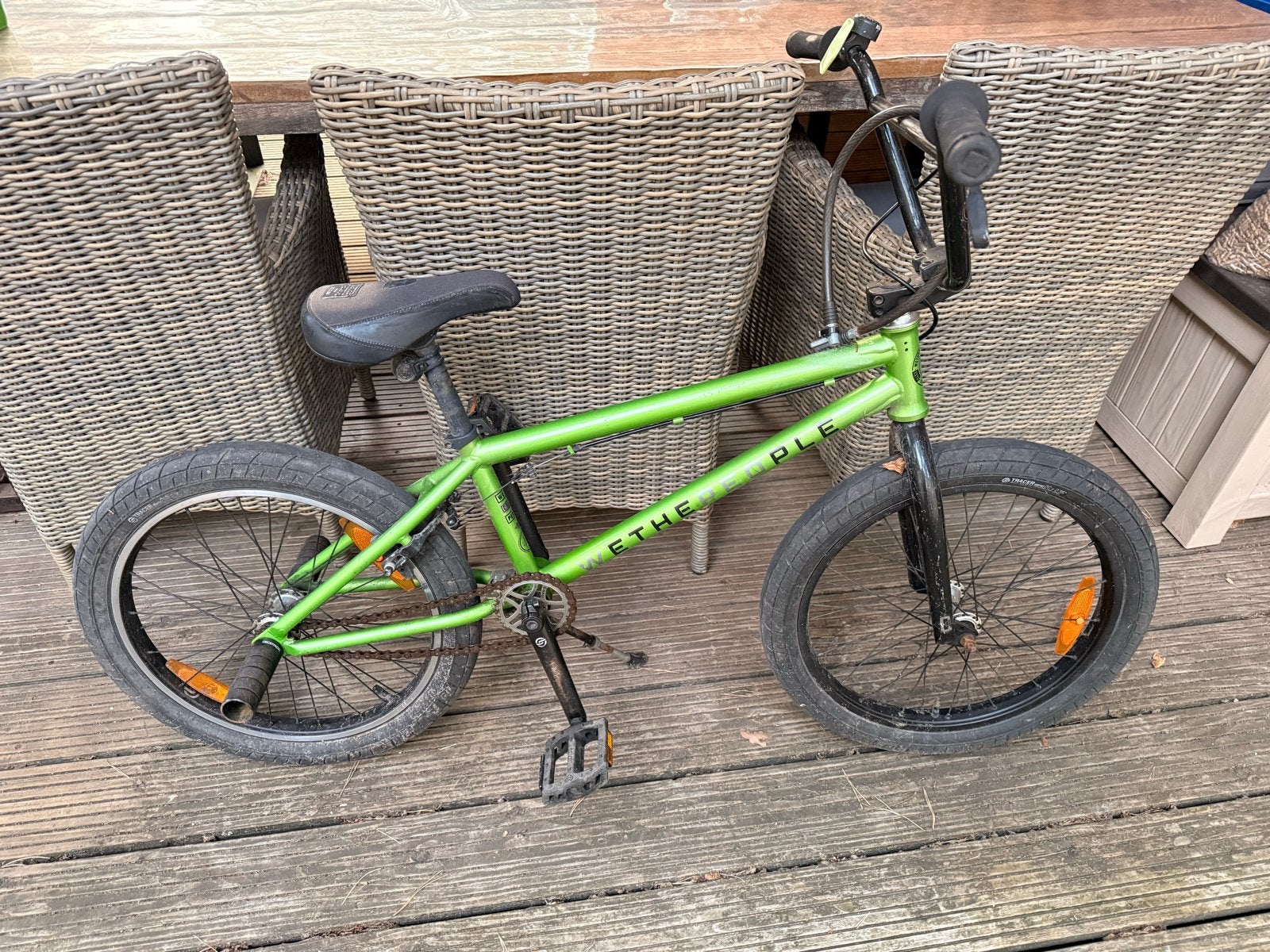 WeThePeople BMX Groen - Perfect voor stunts en plezier!, Fietsen en Brommers, Ophalen, Gebruikt, Staal, Velgrem