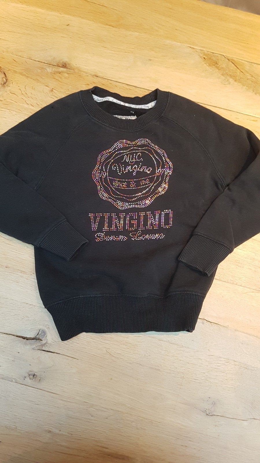 Vingino trui maat 98/104 met steentjes, Kinderen en Baby's, Kinderkleding | Maat 92, Ophalen of Verzenden, Gebruikt, Vingino, Trui of Vest