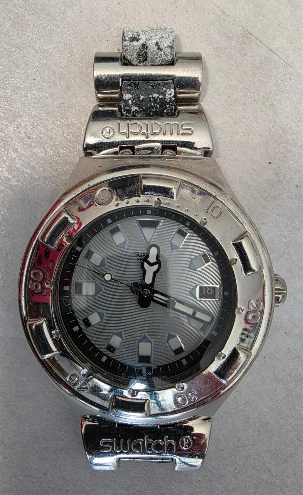 Swatch Irony Scuba 200m Water Resistant Horloge (excl. band), Sieraden, Tassen en Uiterlijk, Horloges | Heren, Ophalen of Verzenden