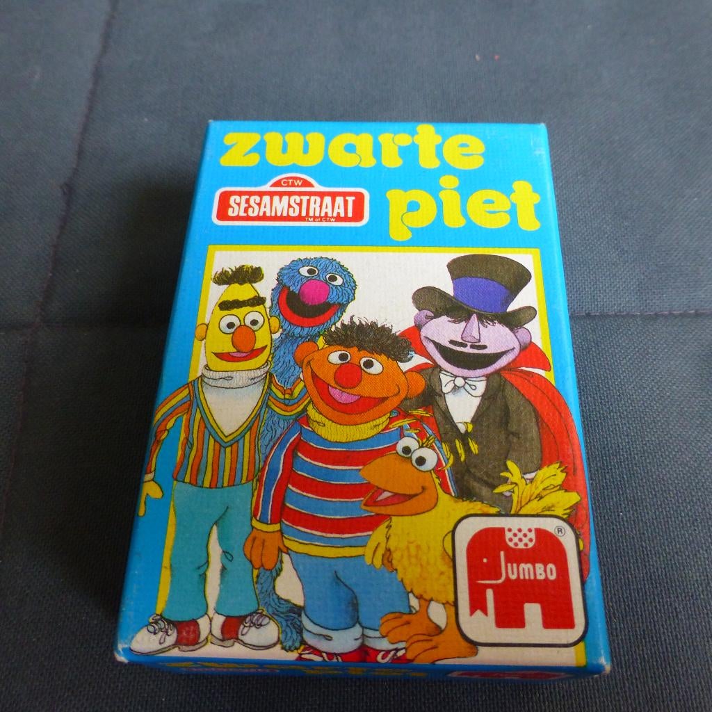 Zwartet Pietspel Sesamstraat, Ophalen of Verzenden, Zo goed als nieuw, Speelkaart(en)