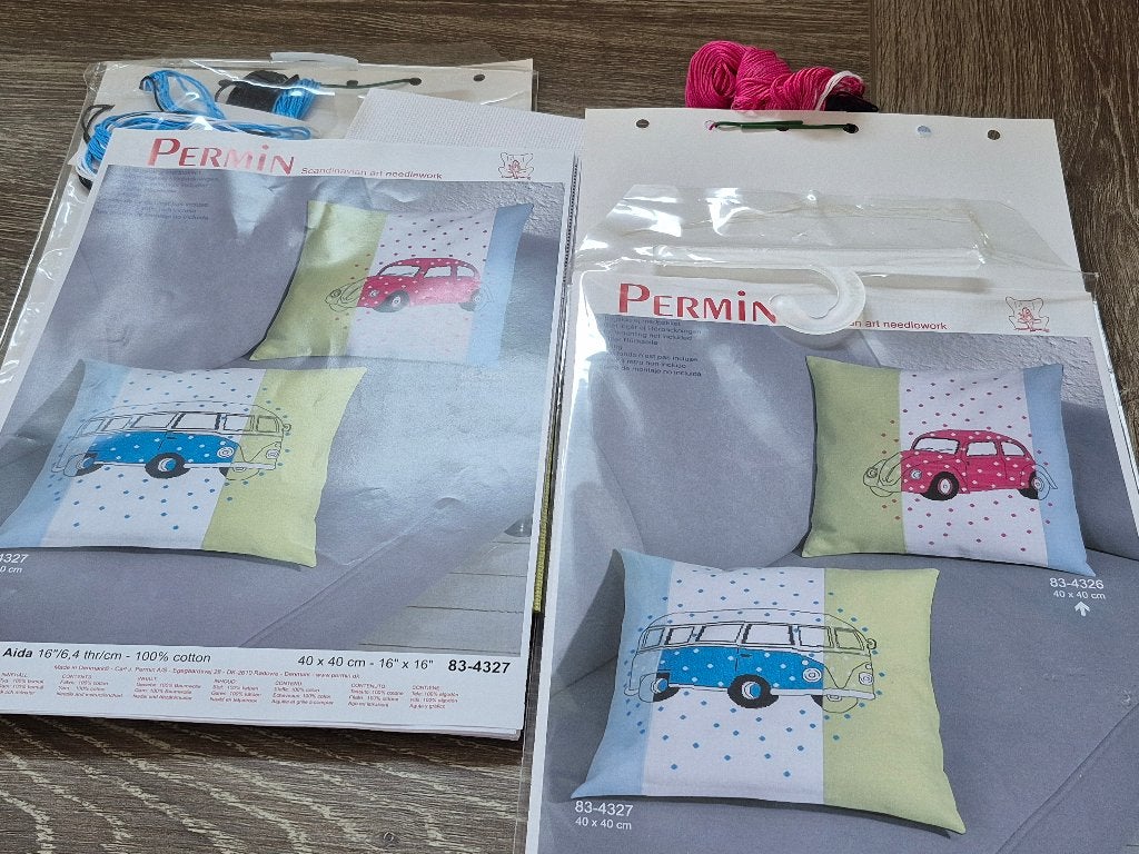 borduuursets, Voertuigen, Textiel, Nieuw, Meerkleurig