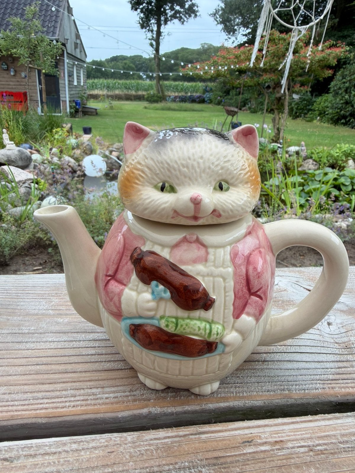 Poezen theepot, theepot kat, Ophalen of Verzenden