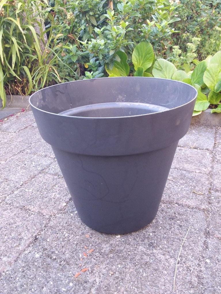 Grote kunststof bloempot 40 x 35 cm, Ophalen, Kunststof, 40 cm of meer, Rond